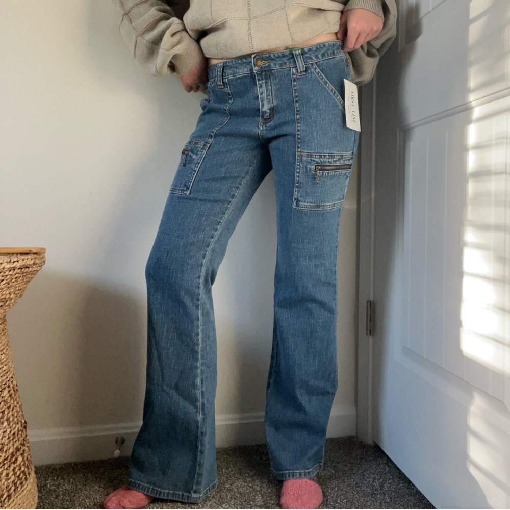 Y2k Deadstock First Line Low Rise Flare Jeans